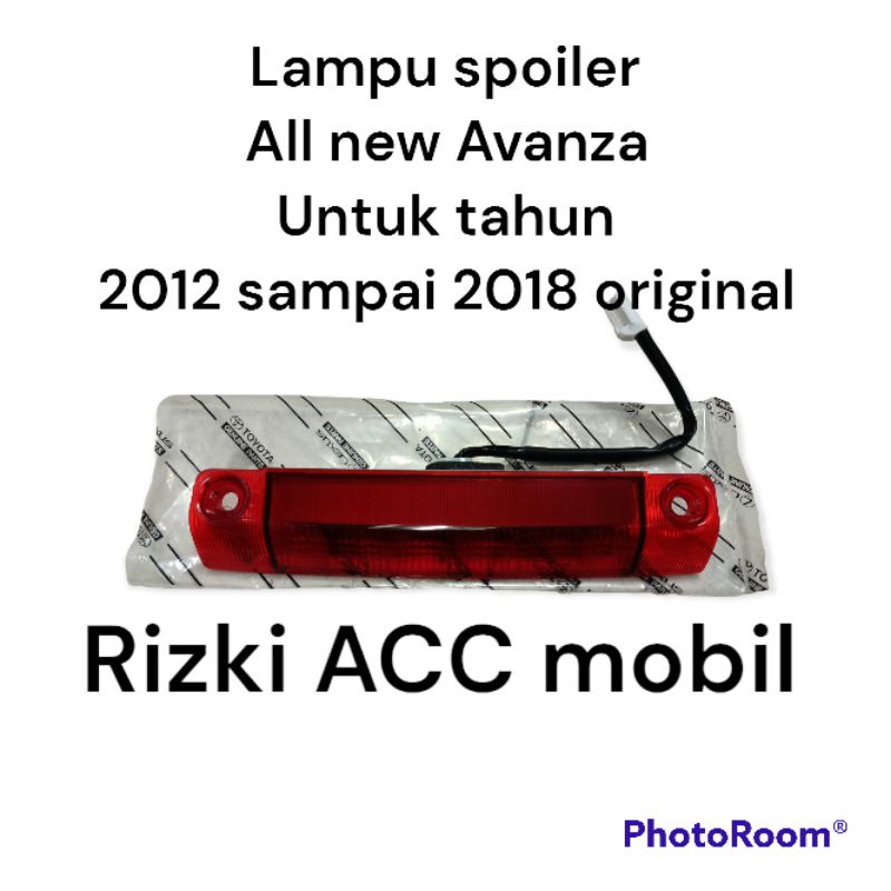lampu spoiler mobil all new Avanza 2012 original