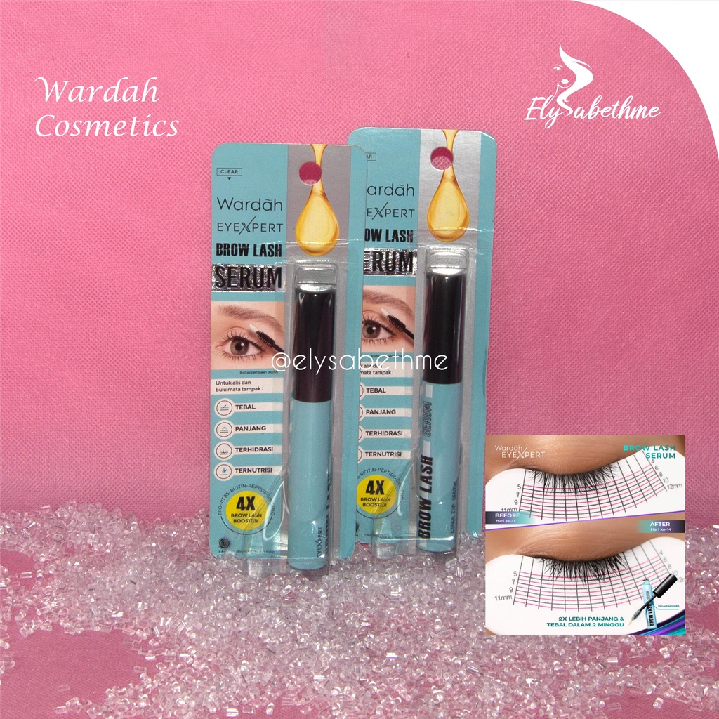 ✿ELYSABETHME✿ Wardah EyeXpert Brow Lash Serum penumbuh pemanjang pelentik bulu mata