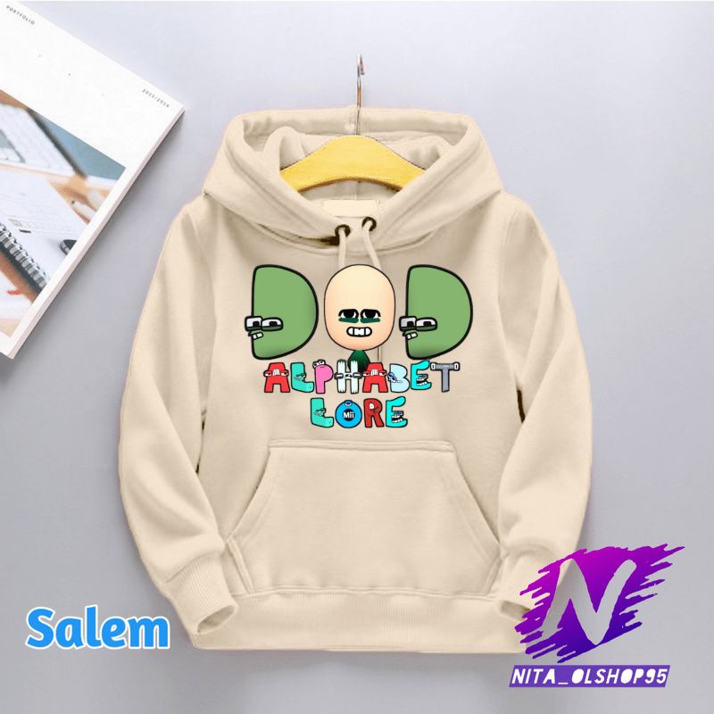 sweater hoodie anak alphabet lore D