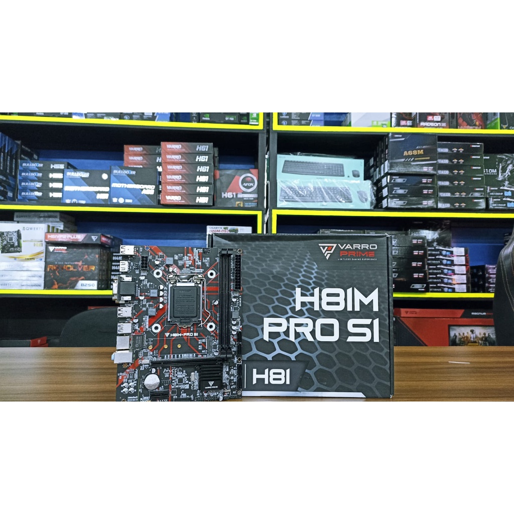 MOBO MOTHERBOARD VARRO PRIME H81M-PRO S1 LGA 1150 SUPPORT M2 NVME GARANSI 2 TAHUN