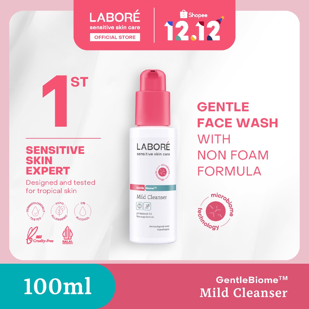 Jual LABORE GentleBiome Mild Cleanser Gentle Face Wash Kulit Sensitif