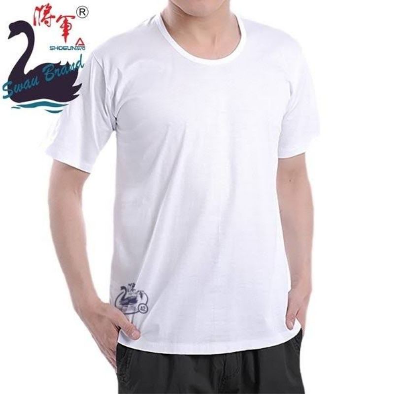 kaos oblong swan brand cuci gudang last stok
