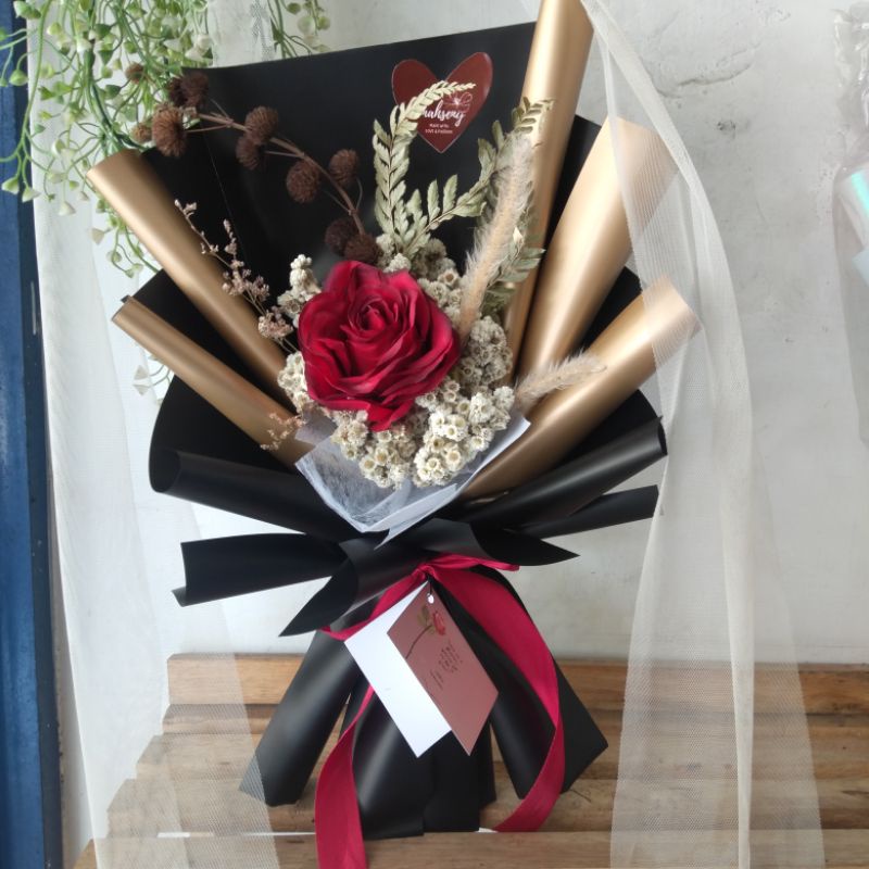 Jual Buket Hari Guru Buket Mawar Single Single Rose Bouquet