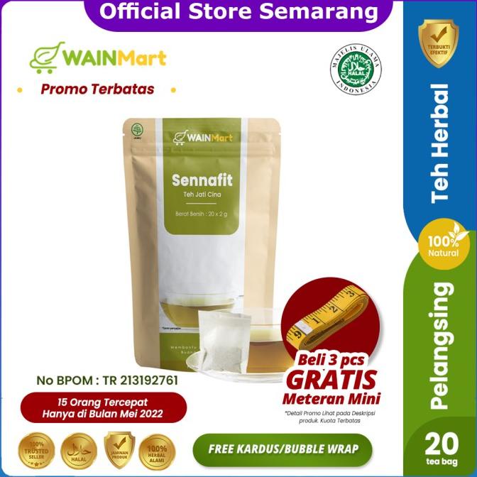 

[BISA COD] Teh Pelangsing Perut Buncit Teh Celup Daun Jati Cina Sennafit Herbal