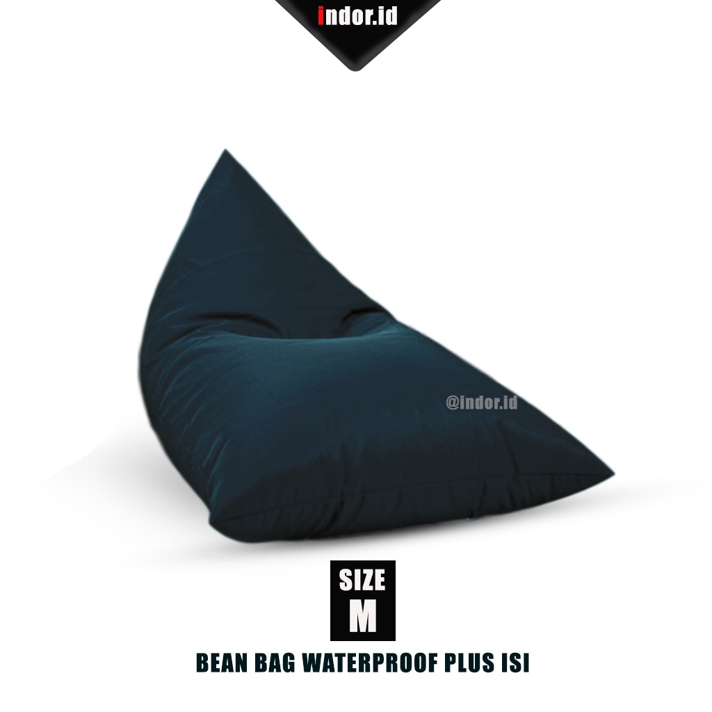 indor.id BEAN BAG Sofa Triangle WATERPROOF Plus isi Size M Standart - Bean Bag Murah - Bean Bag Sofa dewasa