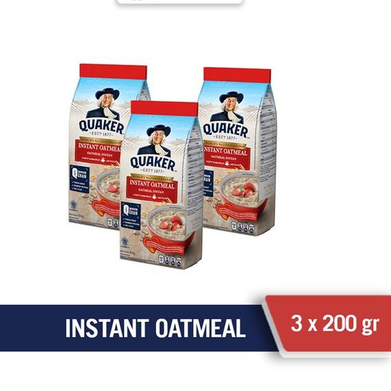

BAYAR DITEMPAT✔️Quaker Instant Oatmeal 3 x 200 gr|SQ3