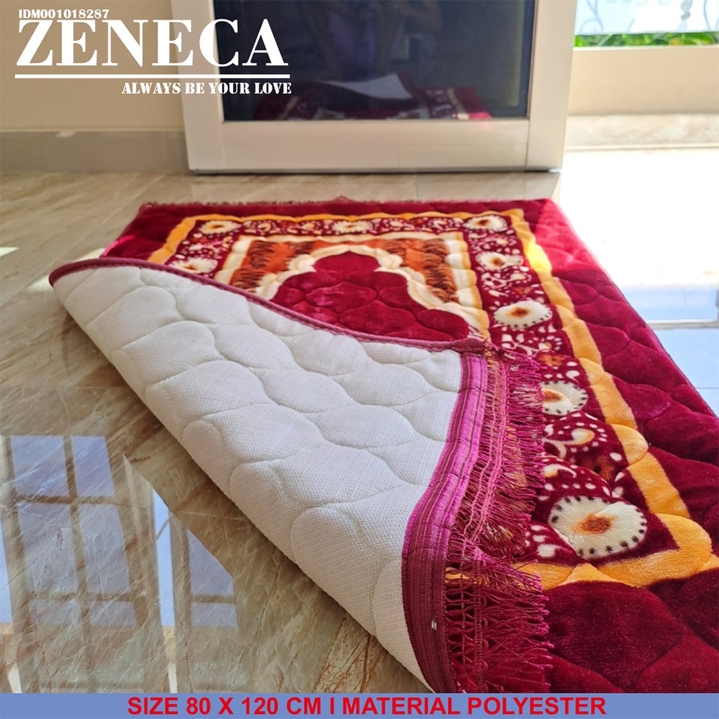 Zeneca Sajadah Premium Turki Bludru Print 3D Bahan Halus Dan Sangat Lembut Ukuran 80 x 120cm