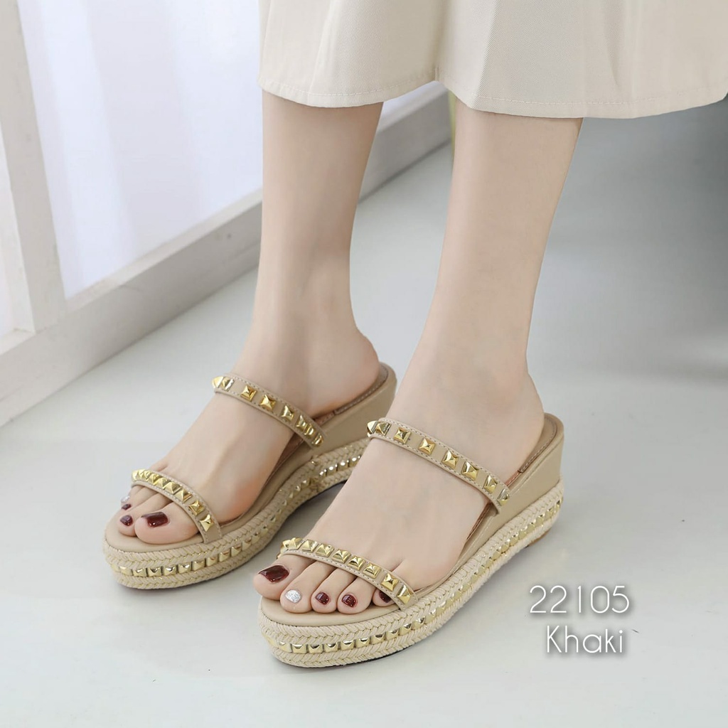 SANDAL WANITA IMPORT TERMURAH WEDGES KODE:  22105