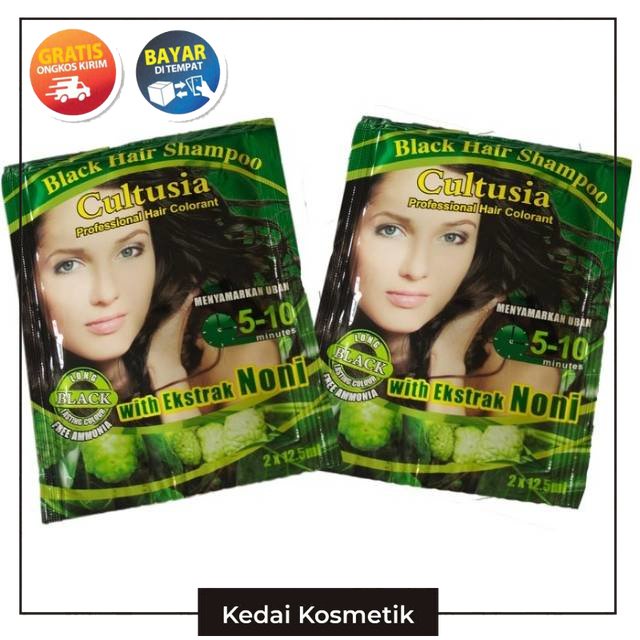 (ACEH) Cultusia Shampoo Penghitam Rambut