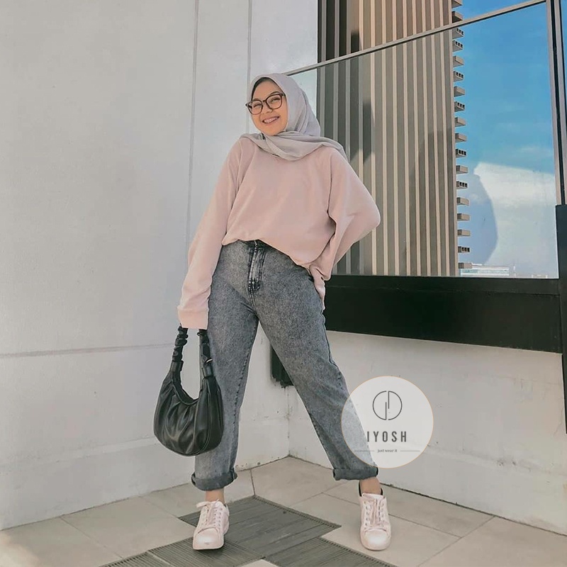 Boyfriend Jeans Wanita Jumbo 35 36 37 38 39 40 Celana Jeans Jumbo WANITA