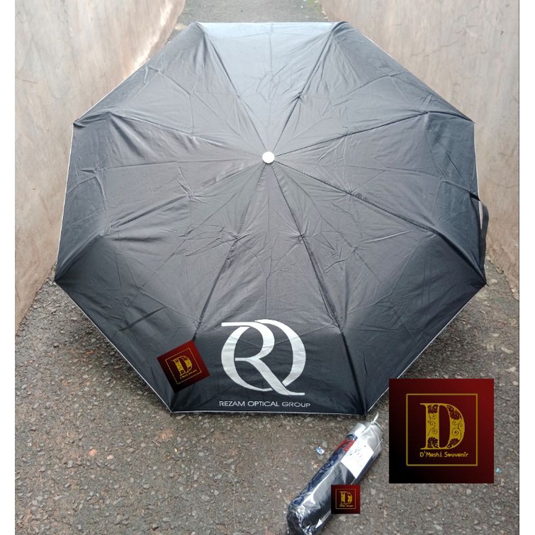 Payung lipat Anti Uv Lapis silver Custom