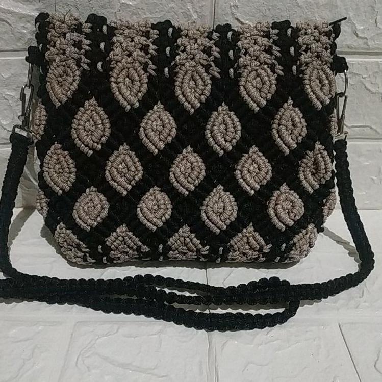 Tas tali kur keong / tas wanita /  tas selempang / tas rajut / tas selempang rajut ◦ GTQ.21De22l