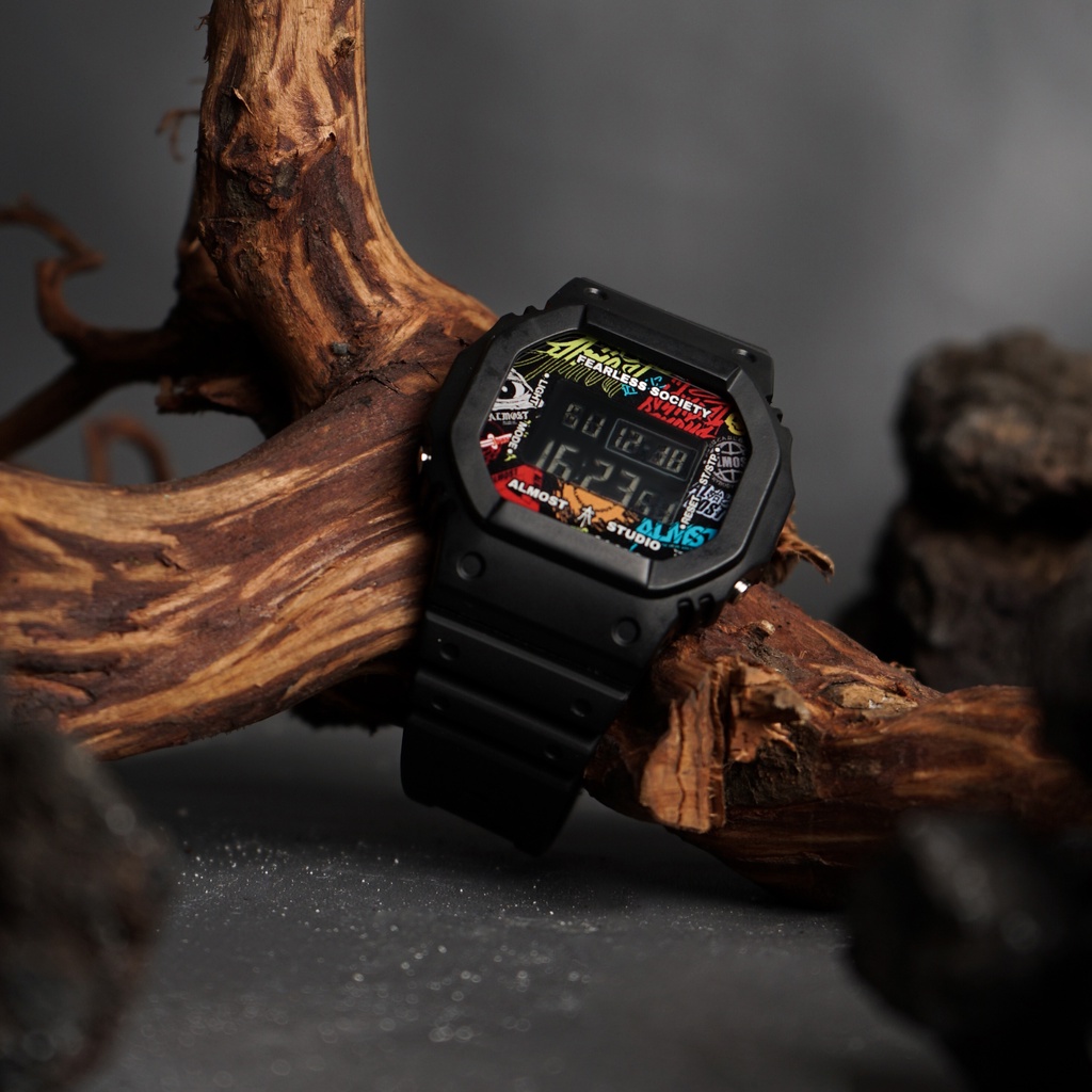 Almost Studio - Jam Tangan Digital - INFINITE - BLACK