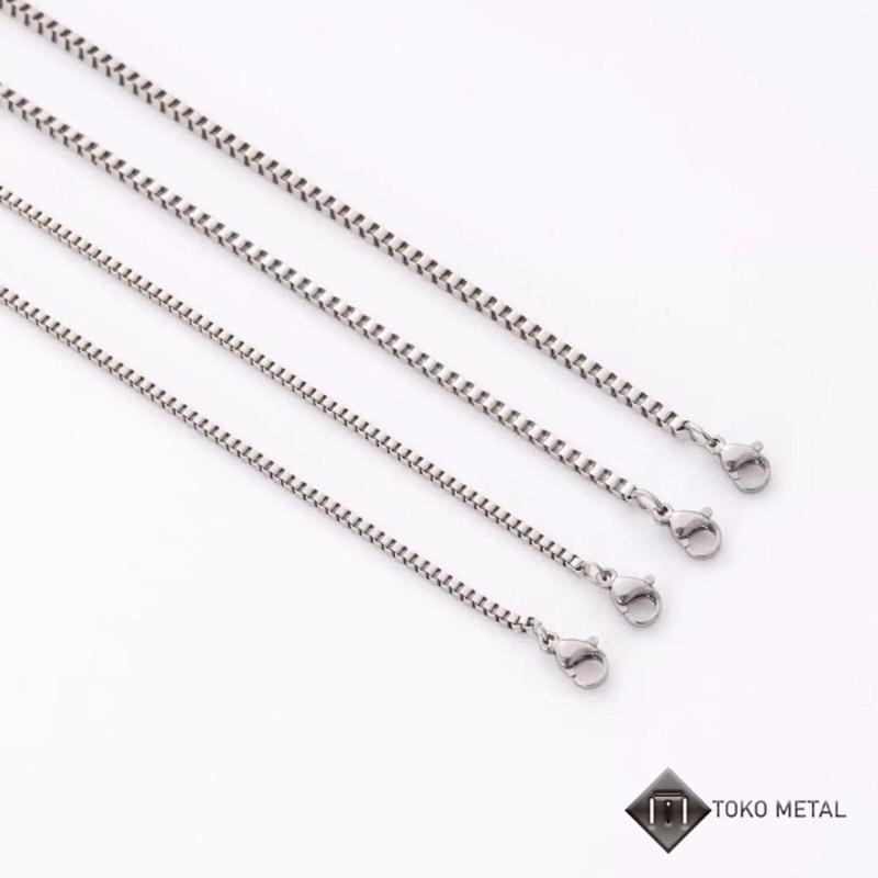 Kalung Titanium Pria dan Wanita model Itali [ Toko Metal ]