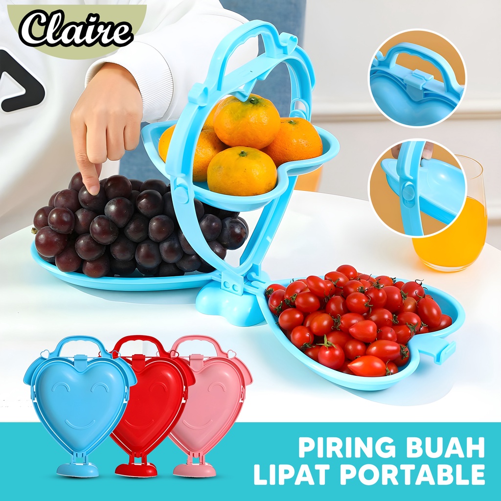 Piring Buah Lipat Portable / Piring Penyimpan Buah