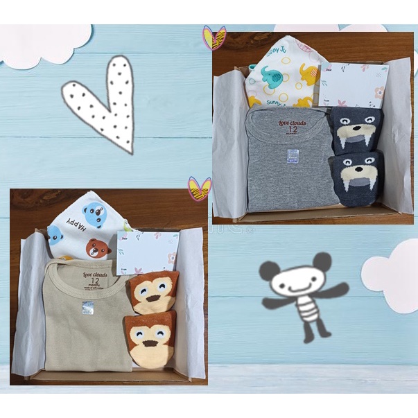 hampers bayi perempuan | hampers baby girl | jumper bayi perempuan motif | kado bayi | parcel lahiran