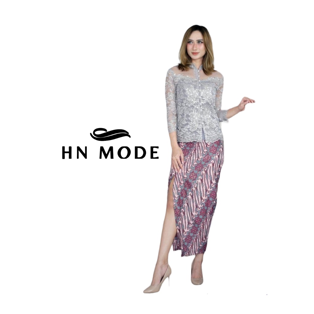 HN MODE - Rok span batik belah tengah / rok kebaya modern / rok batik modis