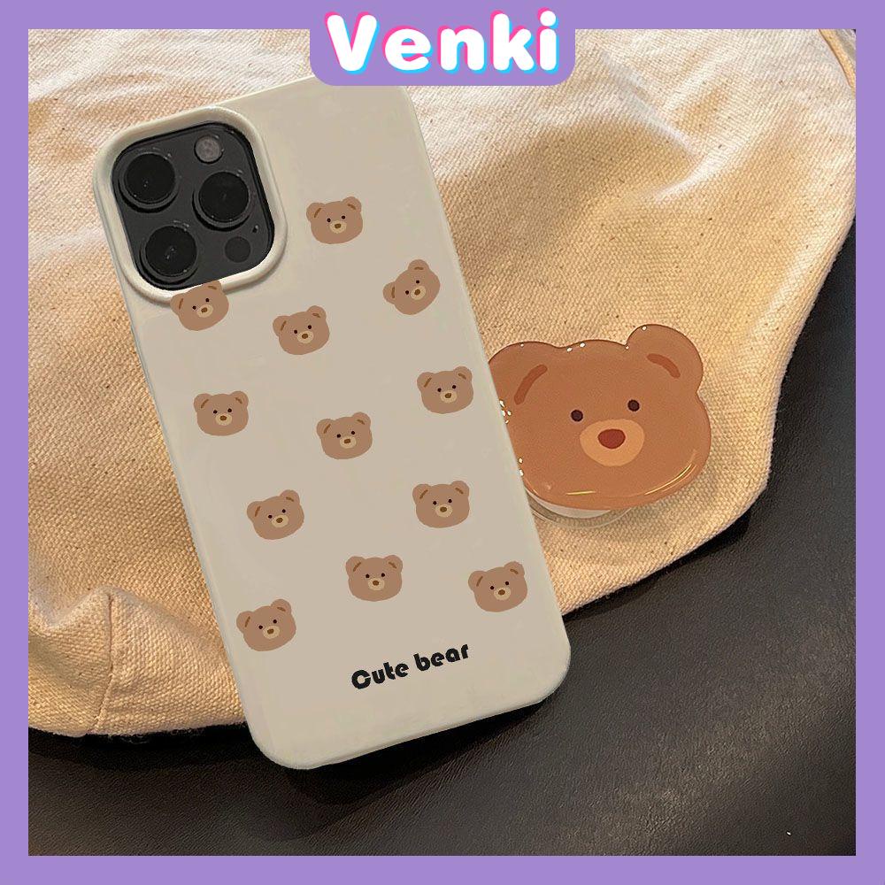 Case iPhone 14 Pro Max Soft TPU Candy Case Cute Little Bears Glossy Khaki Case Camera Protection Shockproof For iPhone 13 12 11 Plus Pro Max 7 Plus X XR