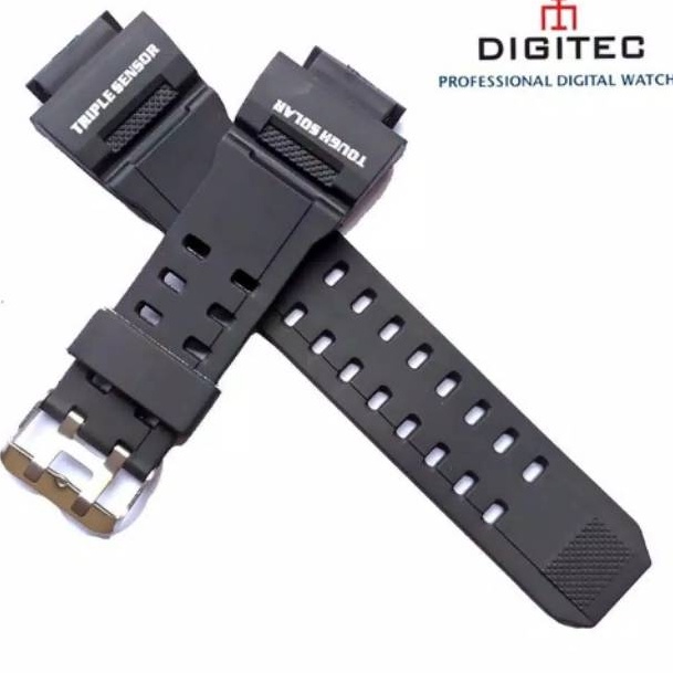 Rubber Tali Strap Jam Digitec 2064 DG-2064T DG2064-T DG2064T DG-2064-T WARNA HITAM