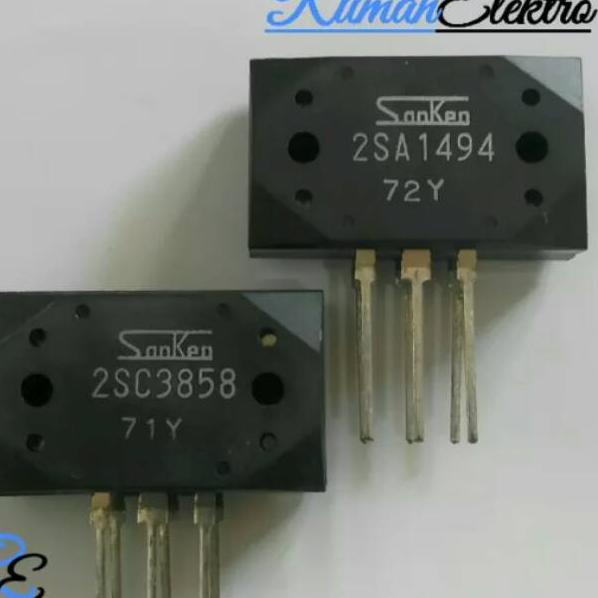 Ready Transistor SANKEN 2SC3858 dan 2SA1494 Ori