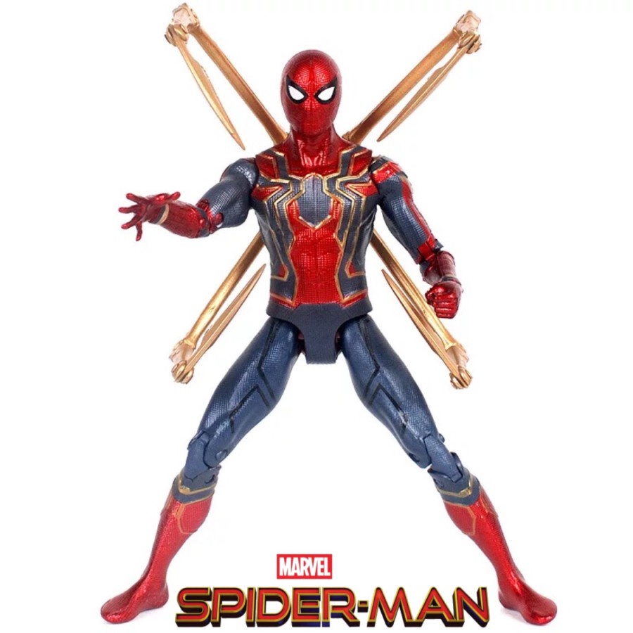 Action Figure Mainan Iron Spiderman Avengers Infinity War Action The Amazing Spiderman