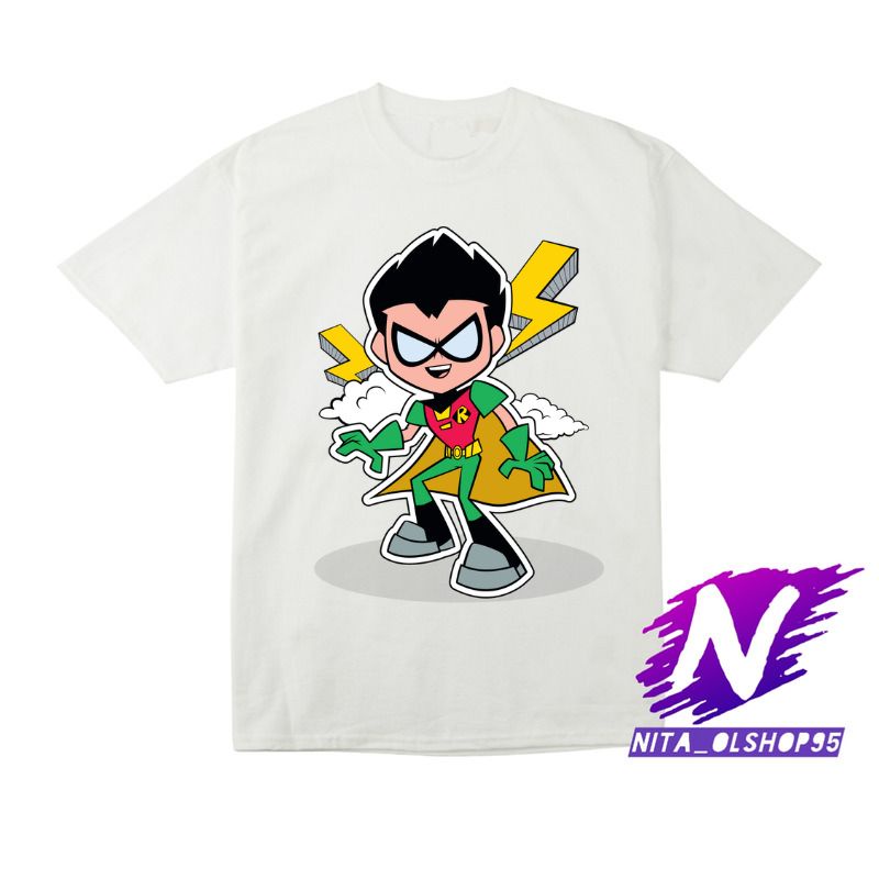 baju anak kaos anak robin teen titans go