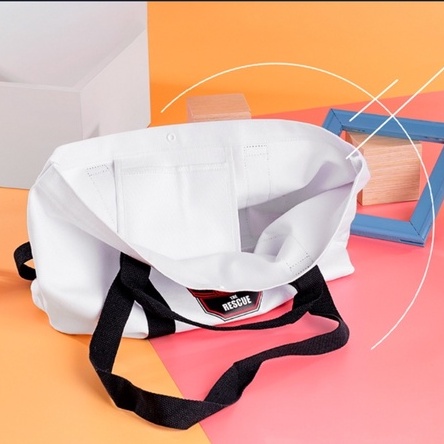 diskon cuci gudang miniso marvel shoulder bag/tas belanja/totebag