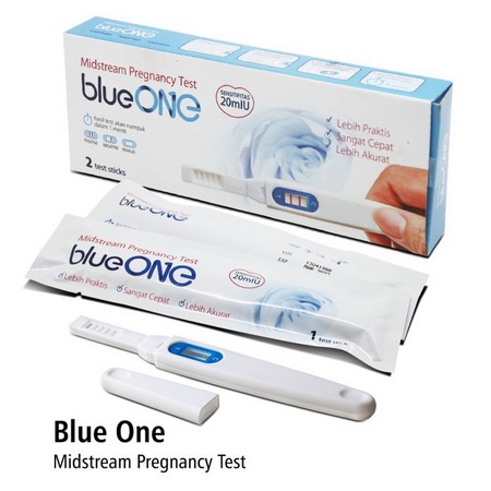 TES KEHAMILAN BLUE ONE ONEMED MIDSTREAM PREGNANCY TEST - 1 PACK ISI 2 PCS