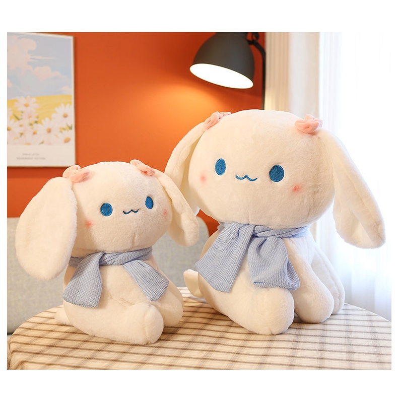 Boneka Cinnamoroll Pakai Syal Jumbo  Bahan Plush