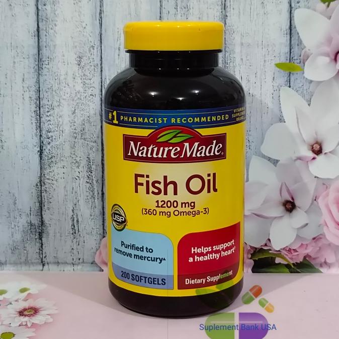 Nature made Fish oil 1200 mg 200 softgels