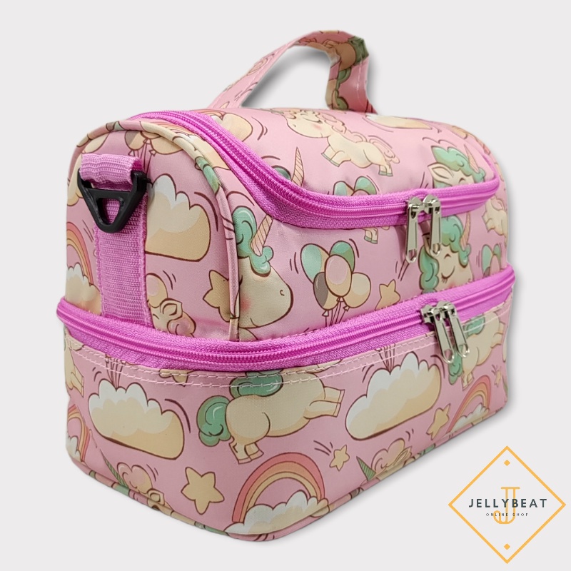 TAS SUSUN MEDIUM PREMIUM MOTIF - UNICORN PINK