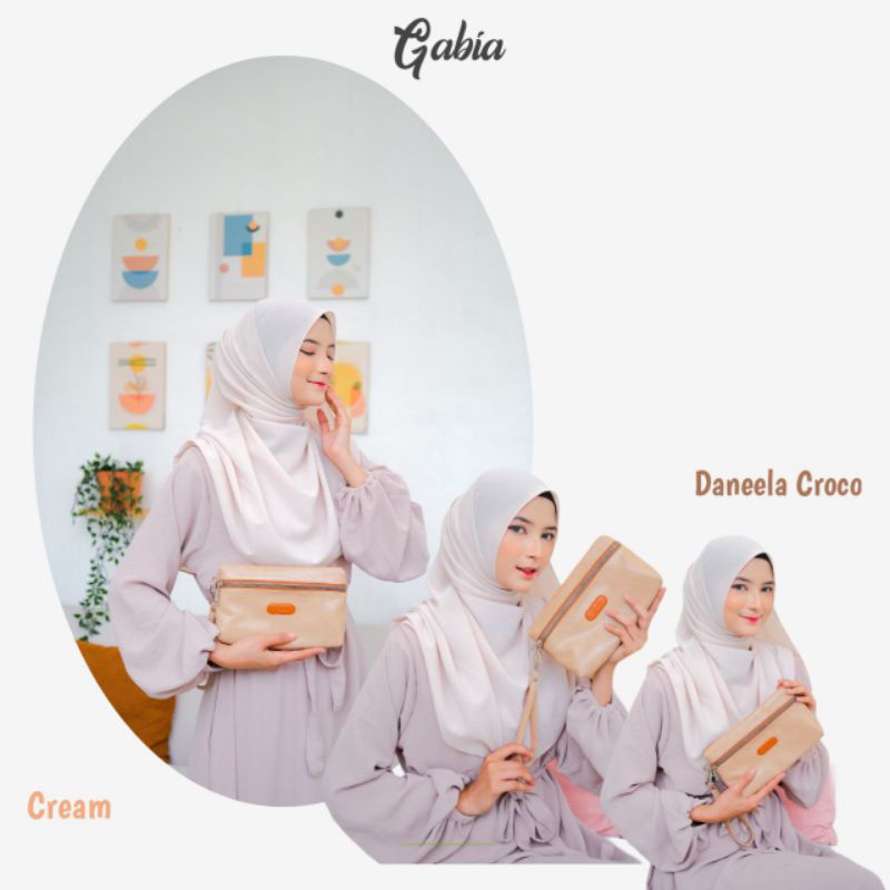 Gabia Pouch Daneela Croco Pouch Besar dan Panjang