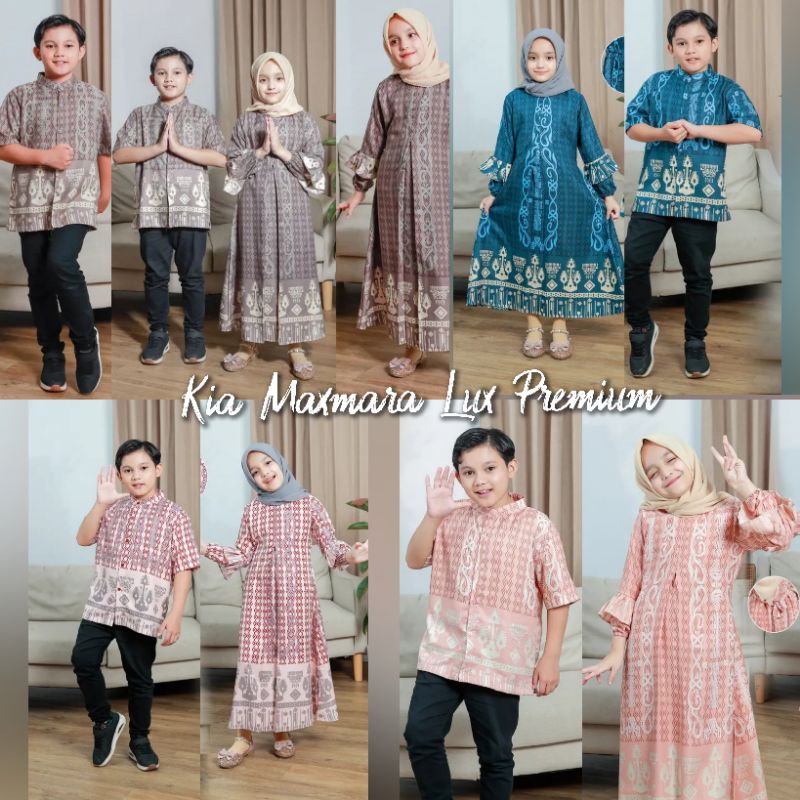 1 - 10 TAHUN BAJU ANAK BERKUALITAS PREMIUM COUPLEAN KIA MAXMARA LUX SARIMBIT SERAGAM ACARA GAMIS PES