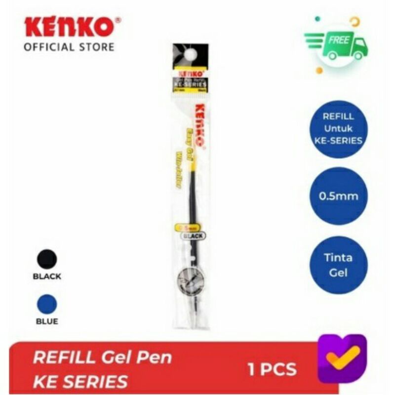 KENKO pulpen easy gel 0.5mm &amp; reffil harga per 1pcs