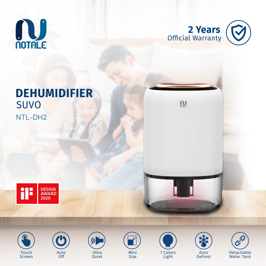 Notale Dehumidifier Suvo Air Dryer Serap kelembapan Humidifier Touch