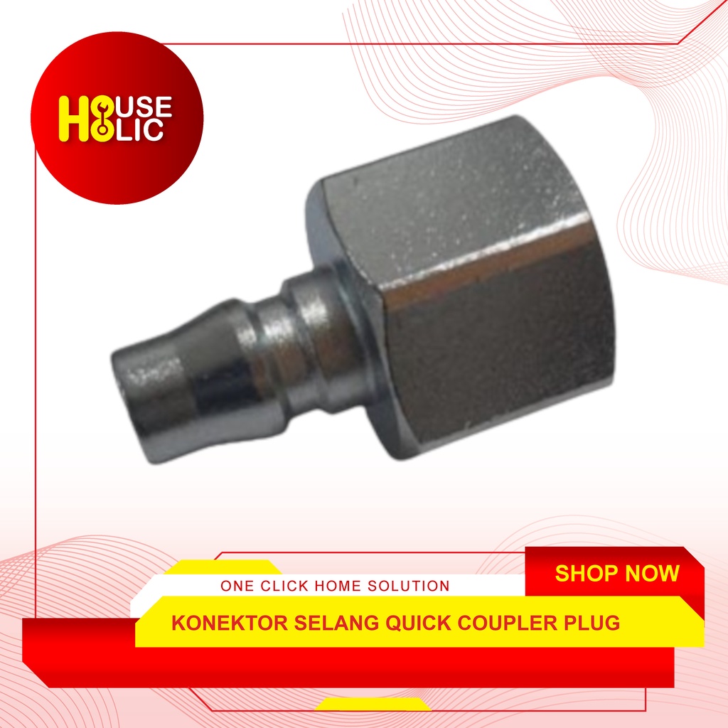 TEKIRO Quick Coupler Angin PF Plug / Sambungan Konektor Selang Angin