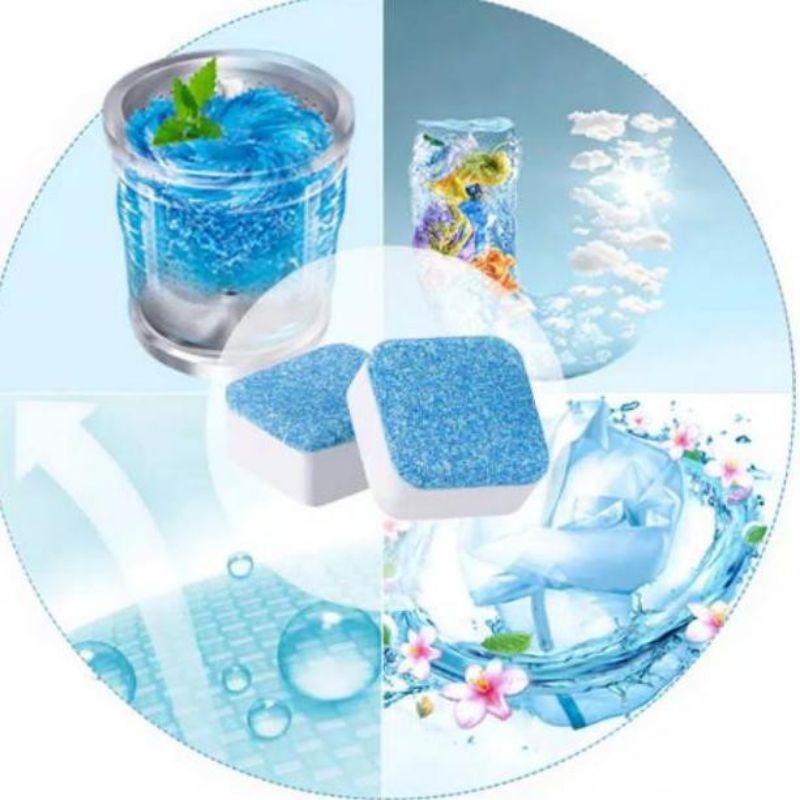 Tablet Pembersih Mesin Cuci Anti Bakteri Kotoran Deep Cleaning Washing Machine Praktis