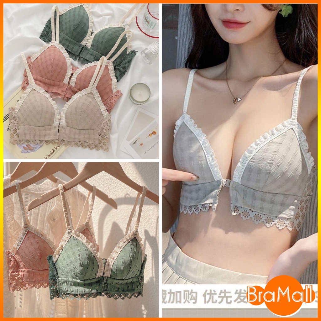 【 Bra Mall 】BM-354 Bra Push Up Set Tanpa Kawat Bikini Sport Korea Fashion Bralette Remaja