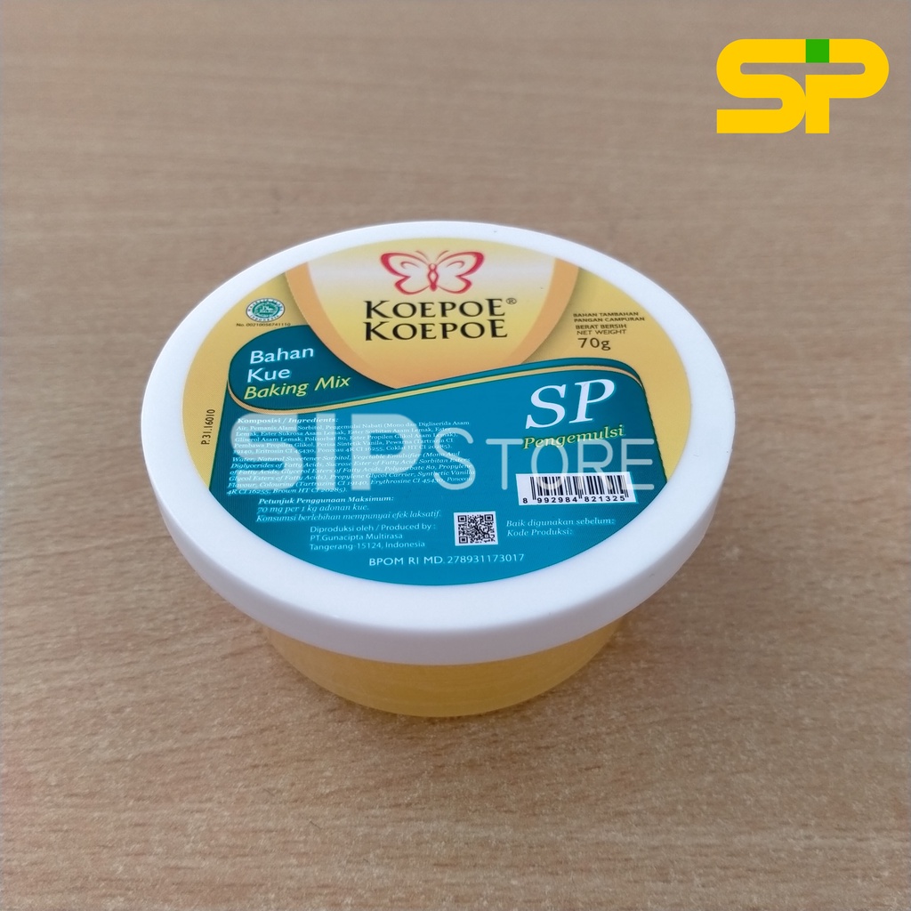 SP Koepoe Koepoe 70gr / Emulsifer Pengemulsi Pelembut Kue / Pengembang Kue 70 gr