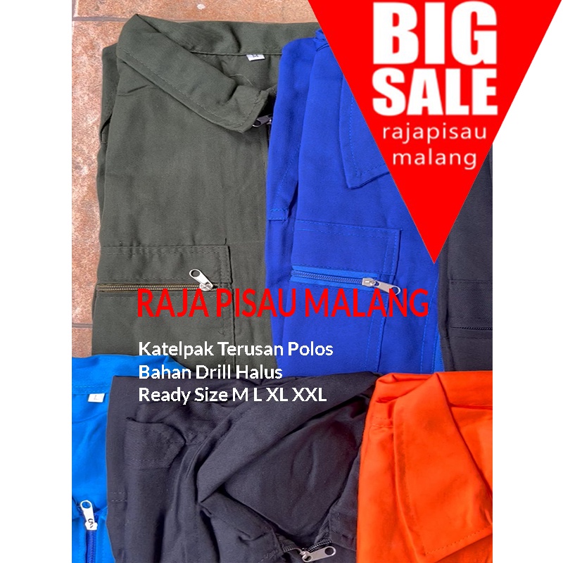 Werpack Safety Polos | wearpack bengkel | baju bengkel | seragam kerja proyek Bahan Drill