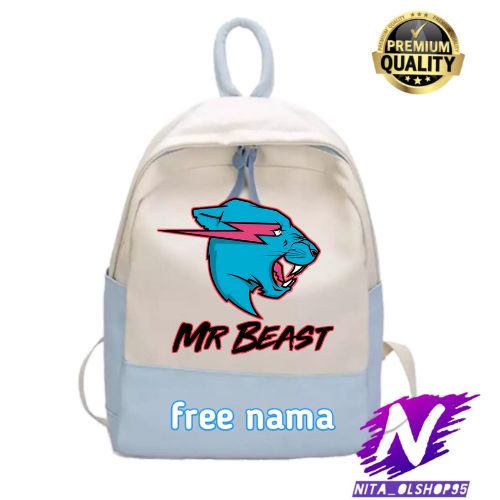 tas ransel sekolah anak mr beast