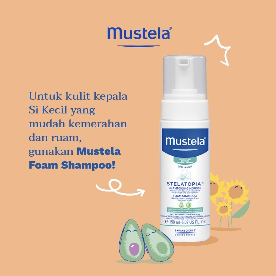 Mustela Stelatopia Foam Shampoo 150ml