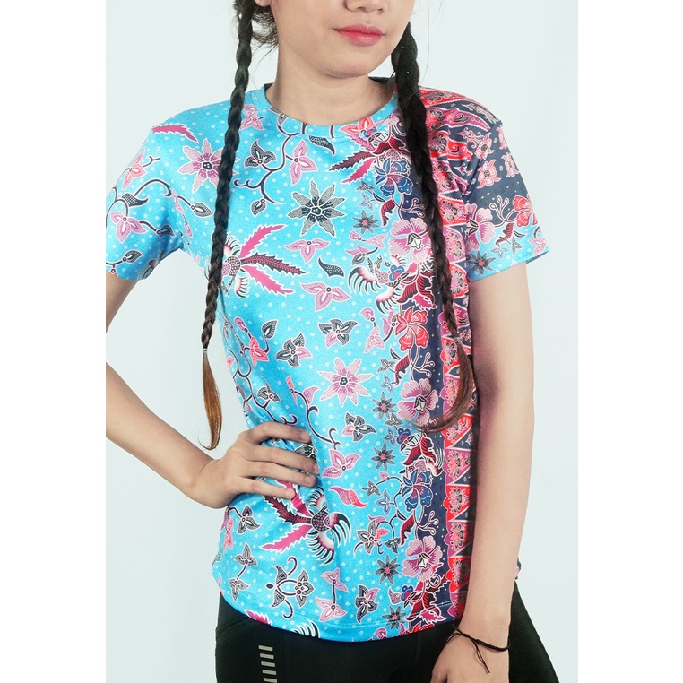 Trijee - Limaran - Baju Olahraga, Lari, Badminton, Gym, Indoor/Outdoor training, Casual - Batik seri