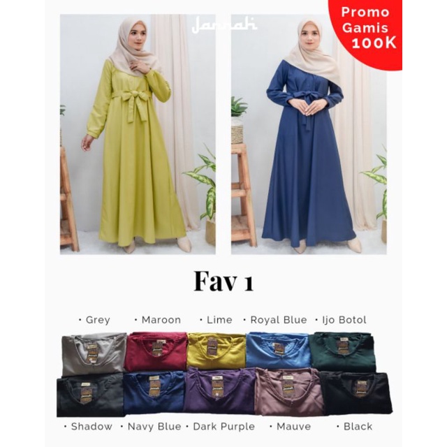 GAMIS TOYOBO POLOS BASIC SYARI JANNAH ORI (2)
