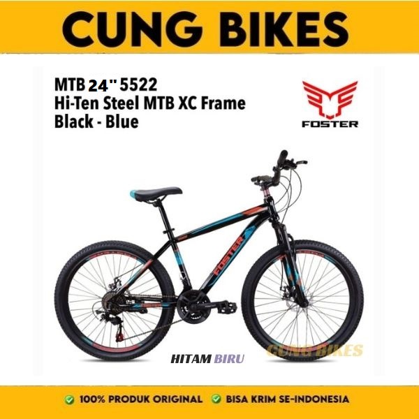 Sepeda gunung Foster 5522  MTB 24 inch rem disc 21 speed by Pacific