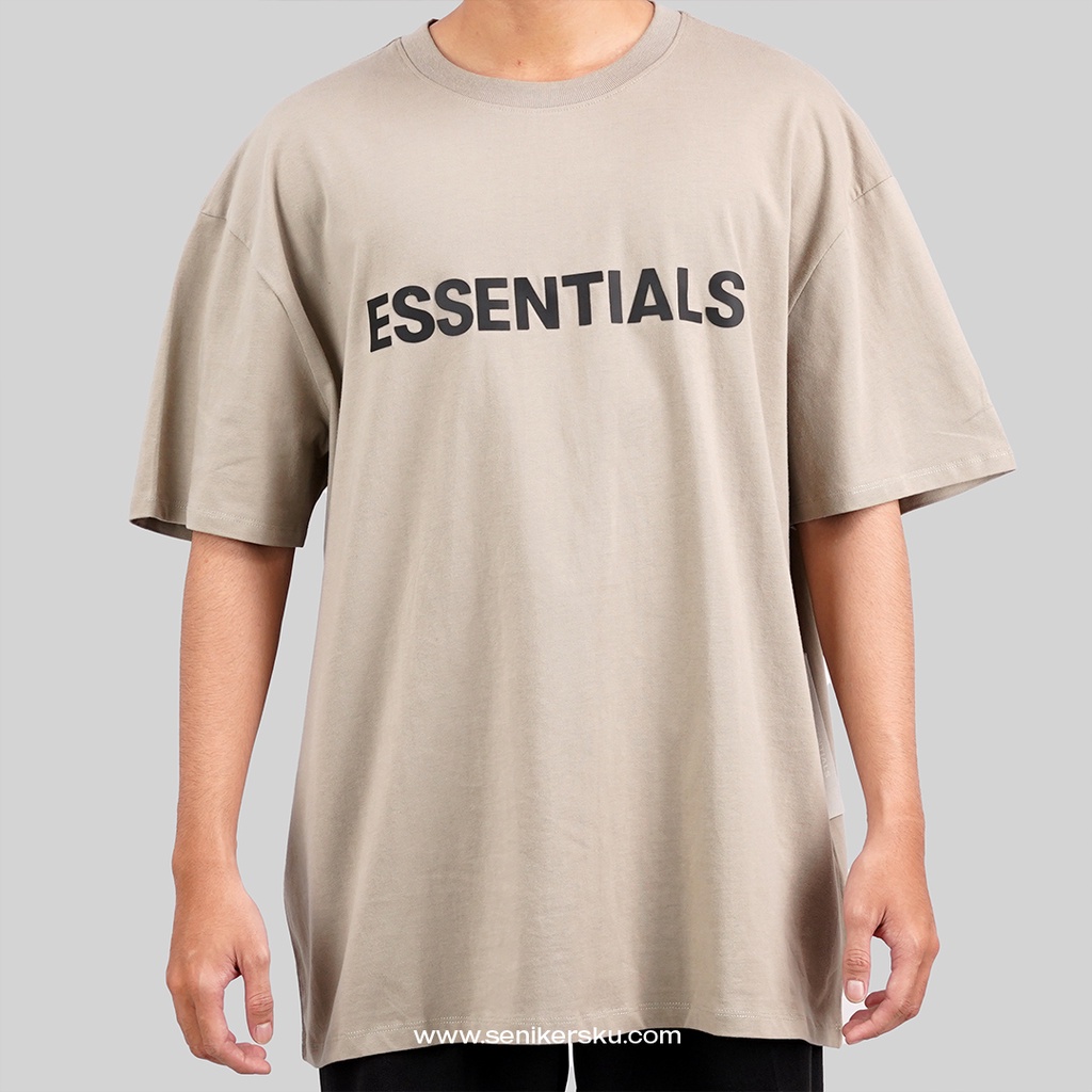 Essentials FOG Silicon Applique Olive Tee