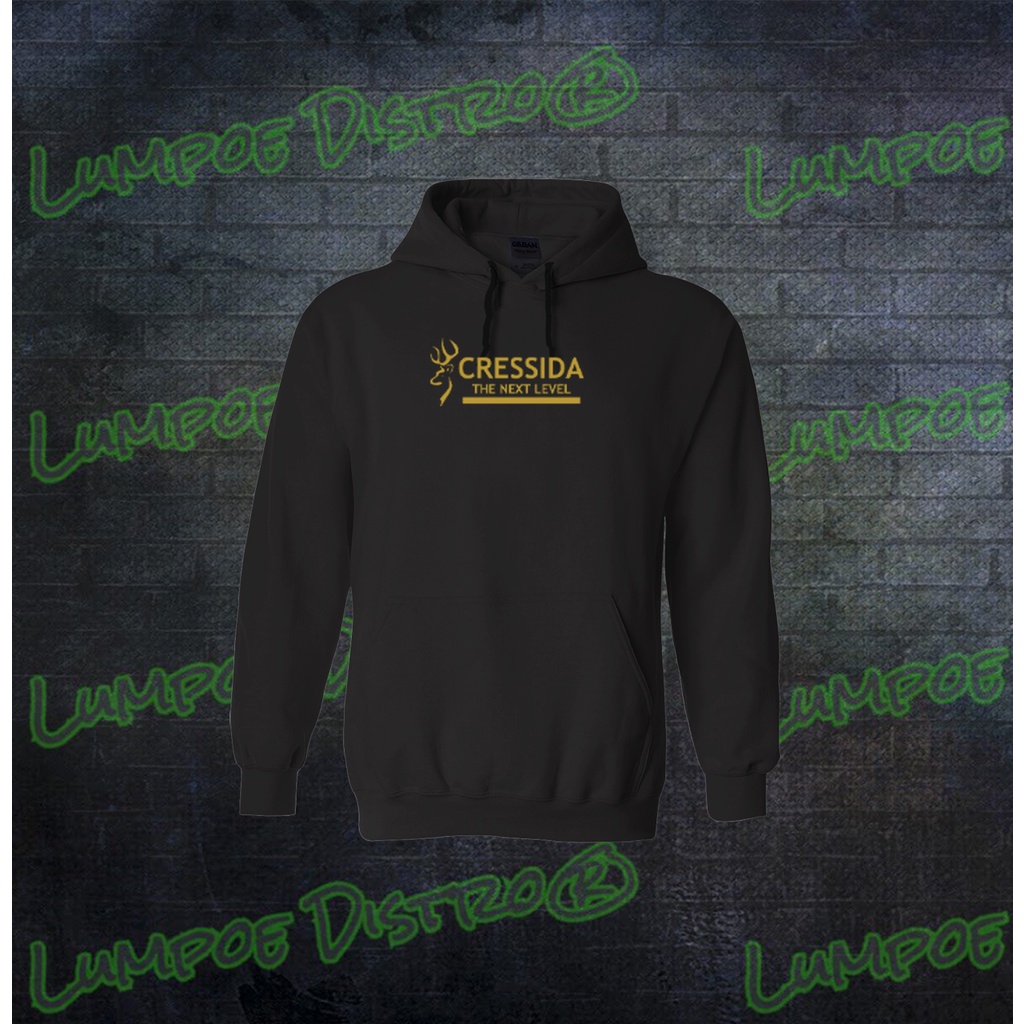 Hoodie Cressida Quality Gold Premium Baju Tshirt Lengan Panjang Tebal Crewneck Branded  Keren Kaos P
