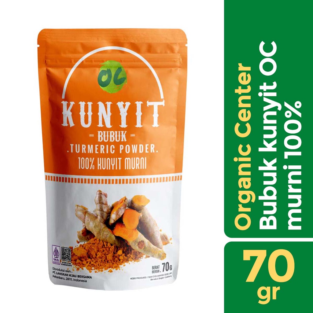 

Organic Center - Bubuk Kunyit 70gr - Turmeric Powder - Bumbu Masak - Bumbu Dapur