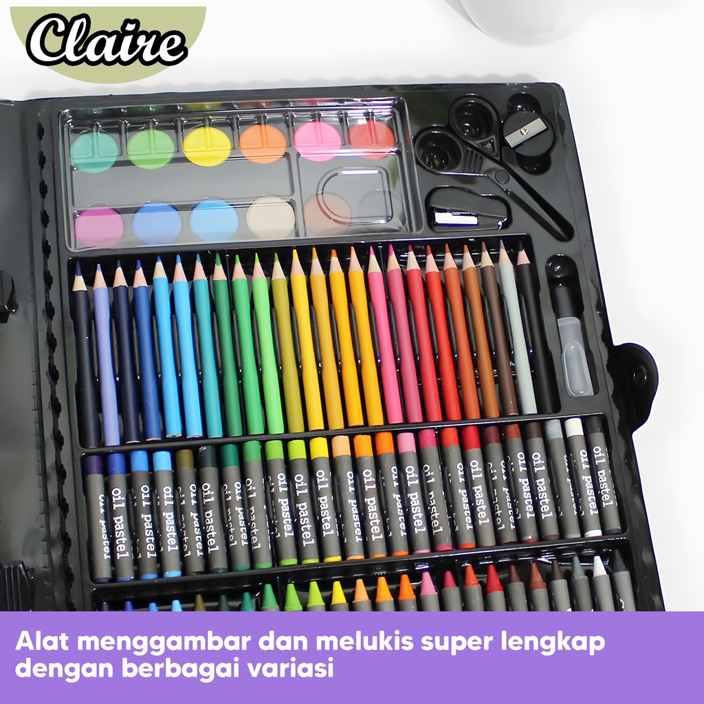 Art Set 150pcs / Alat Menggambar Mewarnai Dan Melukis Isi 150 pcs Untuk Anak-Anak