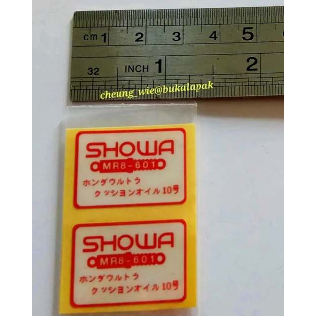 stiker sticker Showa shock depan harga sepasang